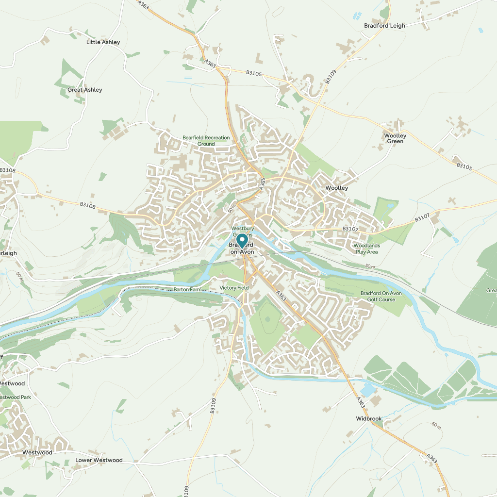 Map of Bradford-on-Avon